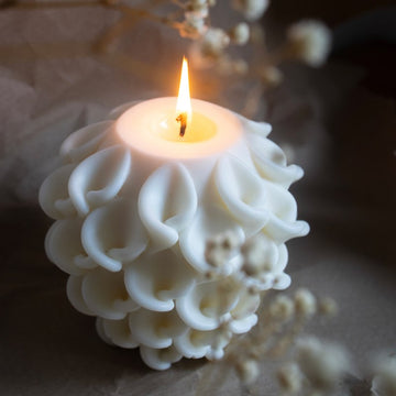 Flower Shell Soy Candle – Decorative Pillar
