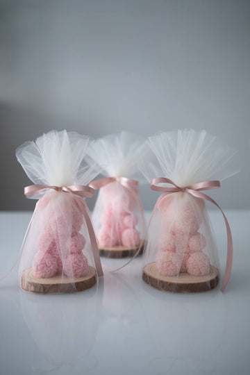 Rose Bear Soy Wax Candle – Gift Wrapped
